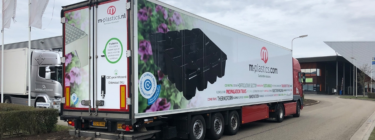 Latest labelling for M-plastics lorries - M-plastics