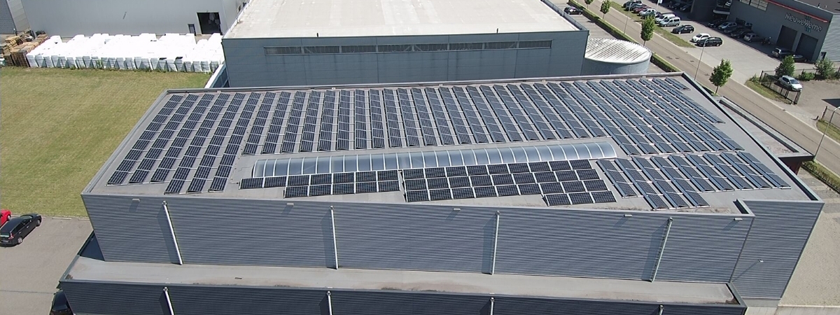 Solar panels installed at M-plastics - M-plastics